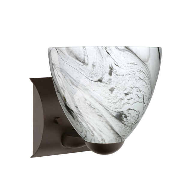 Besa - 1WZ-7572MG-BR - One Light Wall Sconce - Sasha - Bronze from Lighting & Bulbs Unlimited in Charlotte, NC