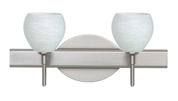 Besa - 2SW-560560-SN - Two Light Wall Sconce - Tay Tay - Satin Nickel from Lighting & Bulbs Unlimited in Charlotte, NC