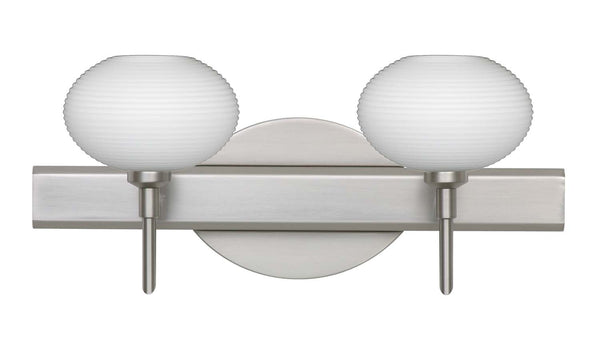 Besa - 2SW-561207-SN - Two Light Wall Sconce - Lasso - Satin Nickel from Lighting & Bulbs Unlimited in Charlotte, NC
