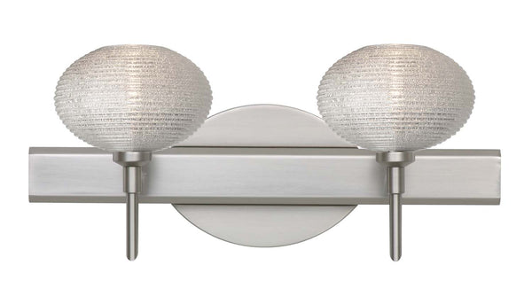 Besa - 2SW-5612GL-SN - Two Light Wall Sconce - Lasso - Satin Nickel from Lighting & Bulbs Unlimited in Charlotte, NC