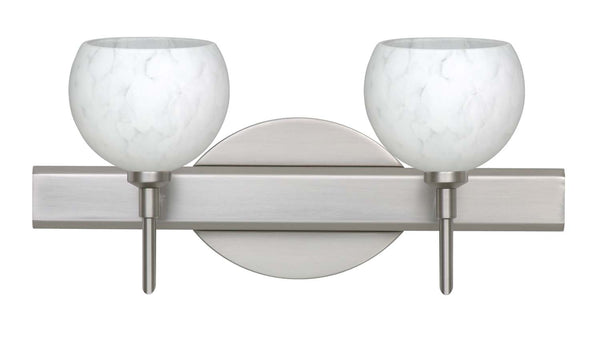 Besa - 2SW-565819-SN - Two Light Wall Sconce - Palla - Satin Nickel from Lighting & Bulbs Unlimited in Charlotte, NC