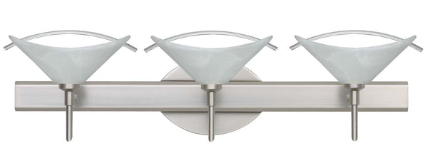 Besa - 3SW-181304-SN - Three Light Wall Sconce - Hoppi - Satin Nickel from Lighting & Bulbs Unlimited in Charlotte, NC