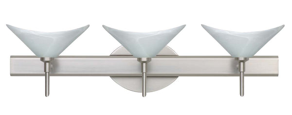 Besa - 3SW-191352-SN - Three Light Wall Sconce - Hoppi - Satin Nickel from Lighting & Bulbs Unlimited in Charlotte, NC