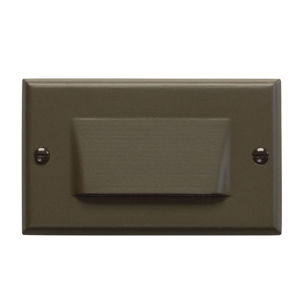 Kichler - 12602AZ - LED Step Light Shielded - Step And Hall 120V - Architectural Bronze from Lighting & Bulbs Unlimited in Charlotte, NC