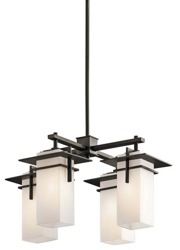 Kichler - 49638OZ - Four Light Outdoor Chandelier - Caterham - Olde Bronze from Lighting & Bulbs Unlimited in Charlotte, NC