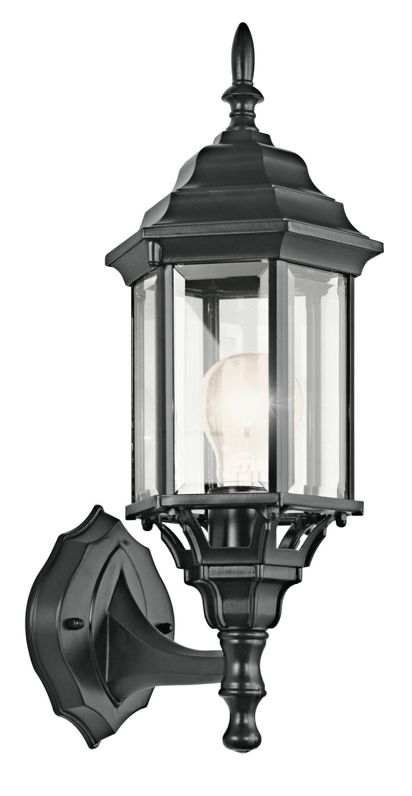 Kichler - 49255BK - One Light Outdoor Wall Mount - Chesapeake - Black from Lighting & Bulbs Unlimited in Charlotte, NC