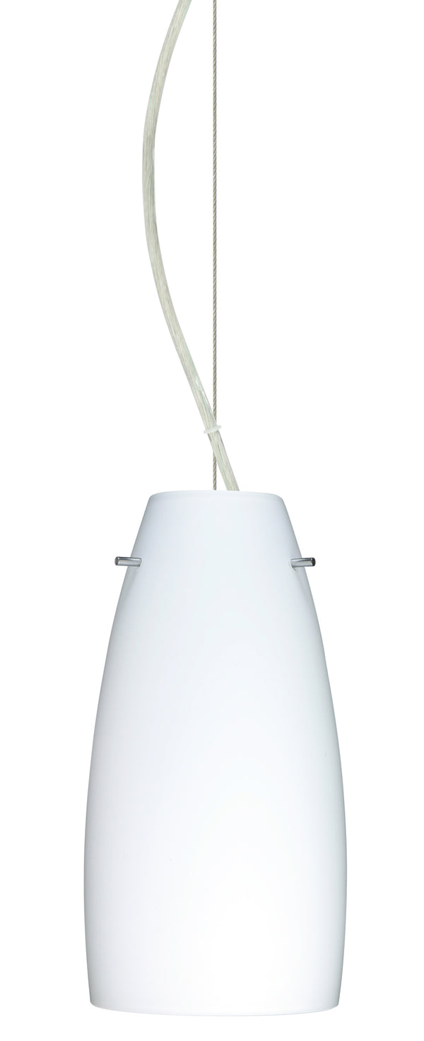 Besa - 1KX-151207-SN - One Light Pendant - Tao - Satin Nickel from Lighting & Bulbs Unlimited in Charlotte, NC