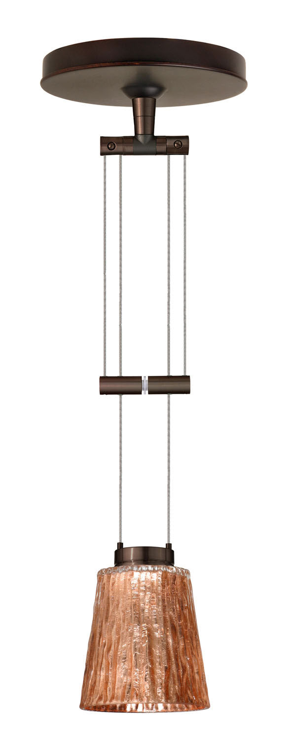 Besa - 1XA-5125CF-BR - One Light Pendant - Nico - Bronze from Lighting & Bulbs Unlimited in Charlotte, NC