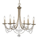 Six Light Chandelier from the Mirabella Collection in Golden Aura Finish by Golden