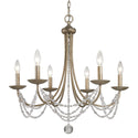 Golden - 7644-6 GA - Six Light Chandelier - Mirabella - Golden Aura from Lighting & Bulbs Unlimited in Charlotte, NC