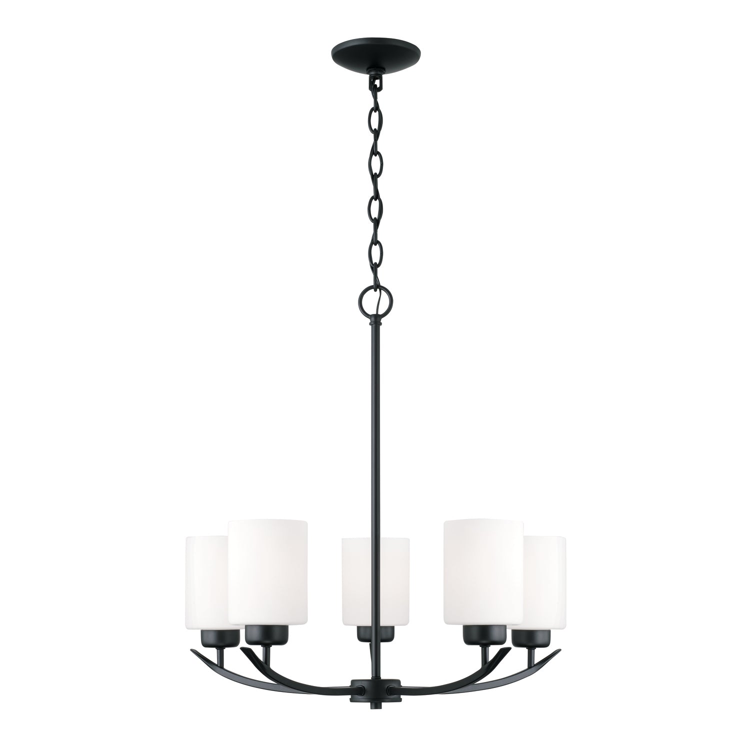 Capital Lighting - 415251MB-338 - Five Light Chandelier - Dixon - Matte Black from Lighting & Bulbs Unlimited in Charlotte, NC
