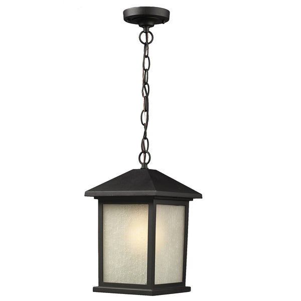 Z-Lite - 507CHM-BK - One Light Outdoor Chain Mount Ceiling Fixture - Holbrook - Black from Lighting & Bulbs Unlimited in Charlotte, NC