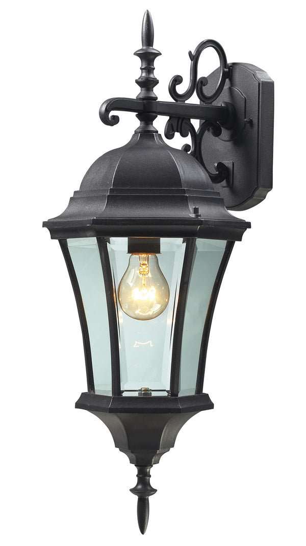 Z-Lite - 522M-BK - One Light Outdoor Wall Sconce - Wakefield - Black from Lighting & Bulbs Unlimited in Charlotte, NC