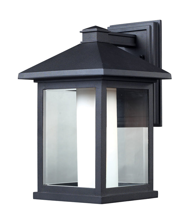 Z-Lite - 523B - One Light Outdoor Wall Sconce - Mesa - Black from Lighting & Bulbs Unlimited in Charlotte, NC