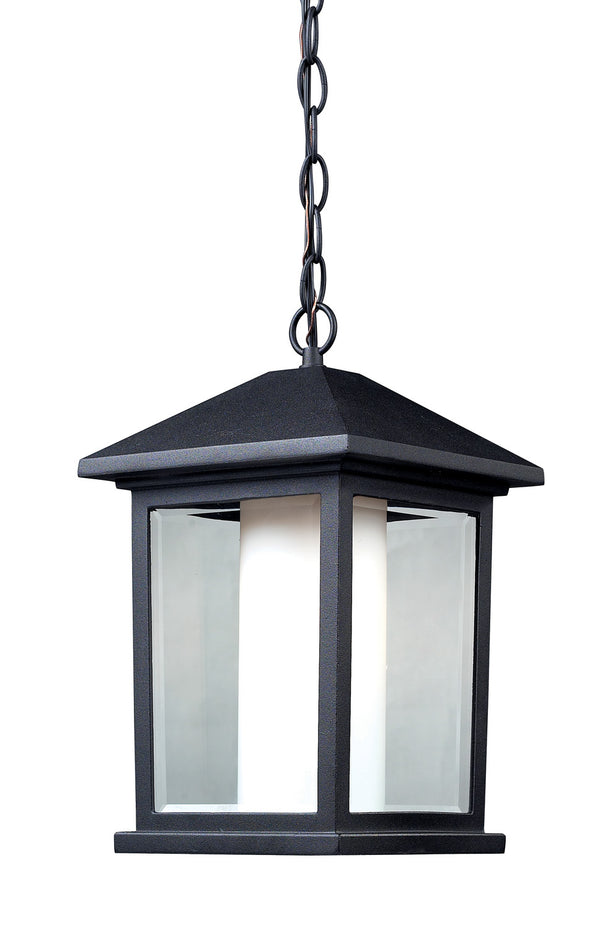 Z-Lite - 523CHM - One Light Outdoor Chain Mount Ceiling Fixture - Mesa - Black from Lighting & Bulbs Unlimited in Charlotte, NC