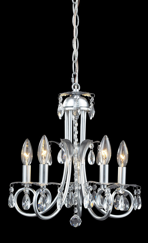 Z-Lite - 852S - Five Light Chandelier - Pearl - Silver from Lighting & Bulbs Unlimited in Charlotte, NC