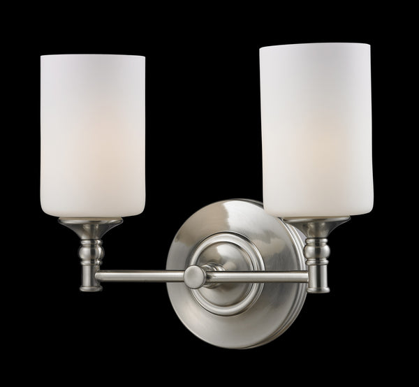 Z-Lite - 2102-2V - Two Light Vanity - Cannondale - Brushed Nickel from Lighting & Bulbs Unlimited in Charlotte, NC