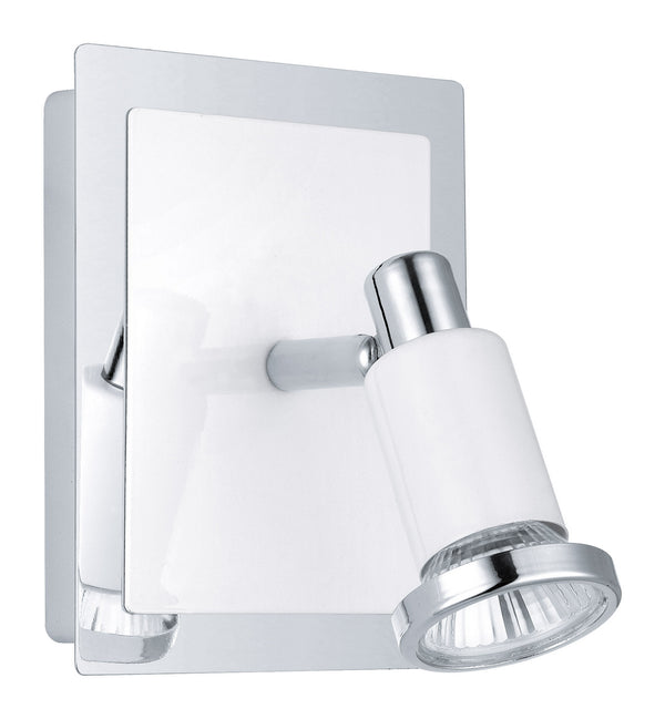 Eglo USA - 200096A - One Light Wall Sconce - Eridan - Chrome/Shiny White from Lighting & Bulbs Unlimited in Charlotte, NC