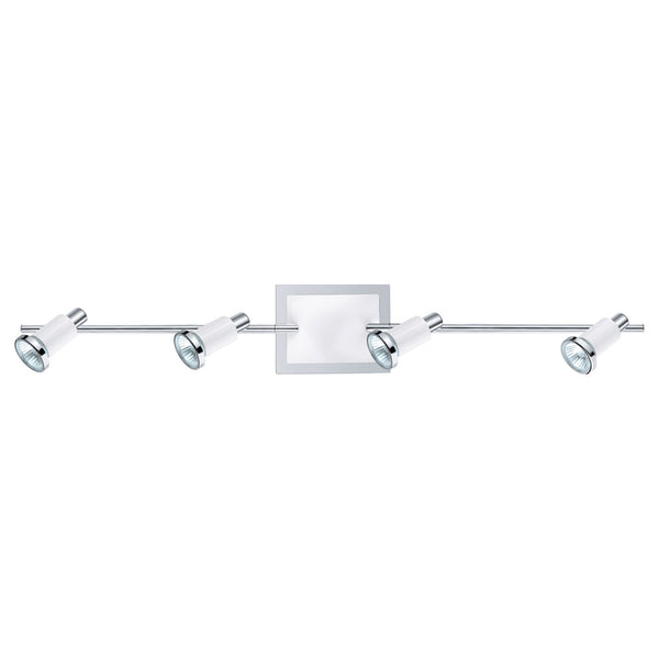 Eglo USA - 200099A - Four Light Track Light - Eridan - Chrome/Shiny White from Lighting & Bulbs Unlimited in Charlotte, NC