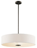 Three Light Pendant/Semi Flush Mount from the No Family Collection in Olde Bronze Finish by Kichler