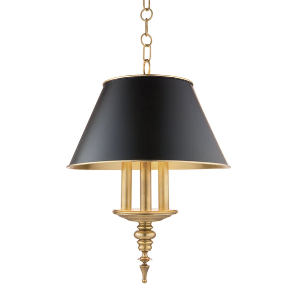 Hudson Valley - 9521-AGB - Three Light Pendant - Cheshire - Aged Brass from Lighting & Bulbs Unlimited in Charlotte, NC