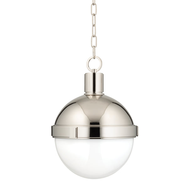 Hudson Valley - 612-PN - One Light Pendant - Lambert - Polished Nickel from Lighting & Bulbs Unlimited in Charlotte, NC