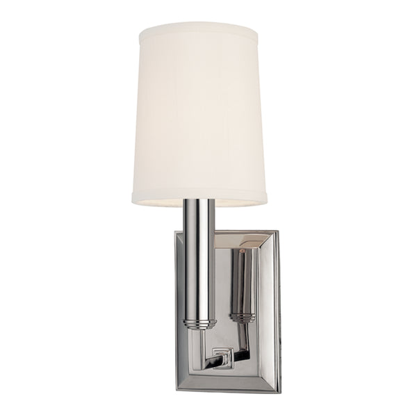 Hudson Valley - 811-PN - One Light Wall Sconce - Clinton - Polished Nickel from Lighting & Bulbs Unlimited in Charlotte, NC