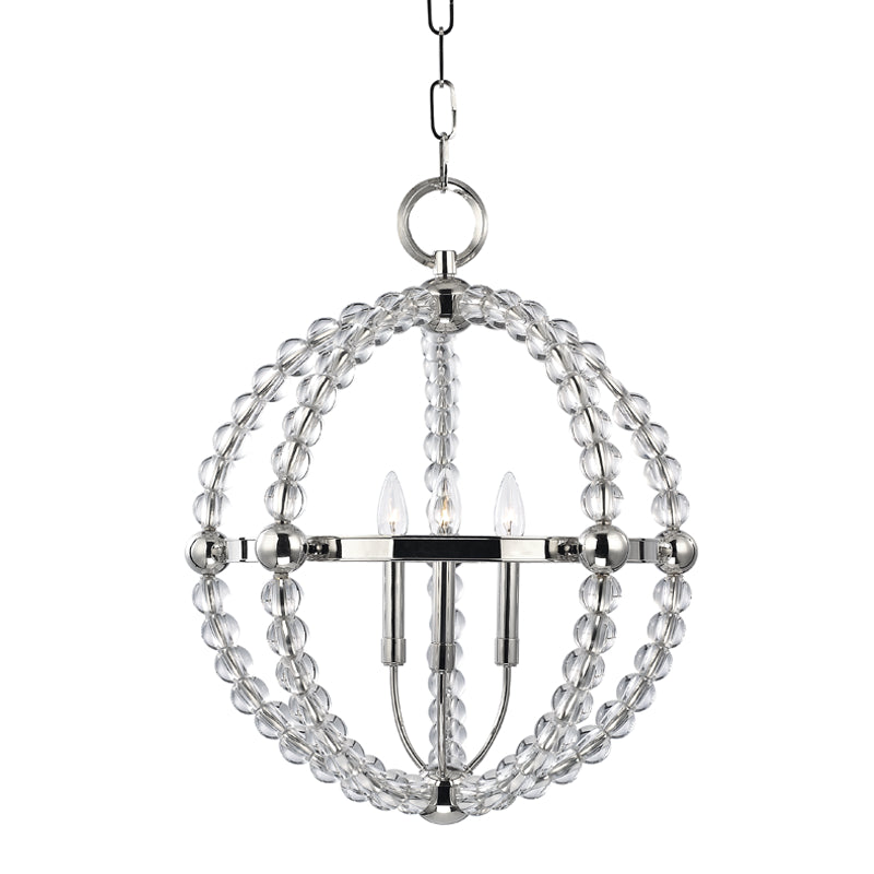 Hudson Valley - 3120-PN - Three Light Pendant - Danville - Polished Nickel from Lighting & Bulbs Unlimited in Charlotte, NC