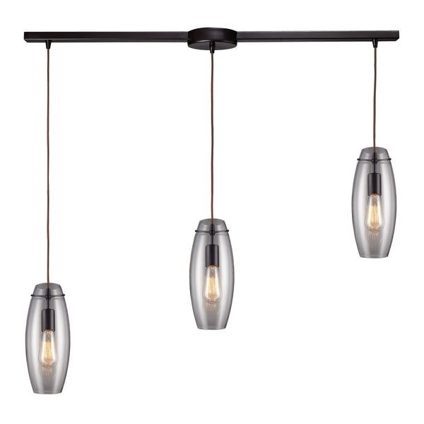 ELK Home - 60044-3L - Three Light Pendant - Menlow Park - Oiled Bronze from Lighting & Bulbs Unlimited in Charlotte, NC
