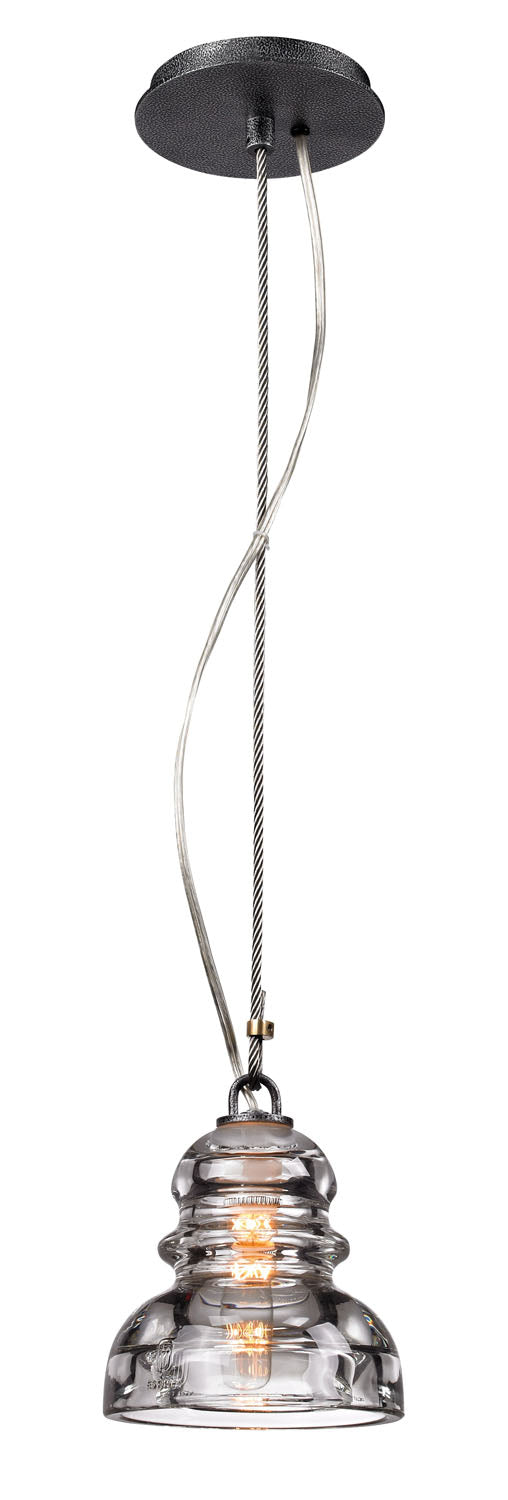 Troy Lighting - F3132 - One Light Pendant - Menlo Park - Old Silver from Lighting & Bulbs Unlimited in Charlotte, NC