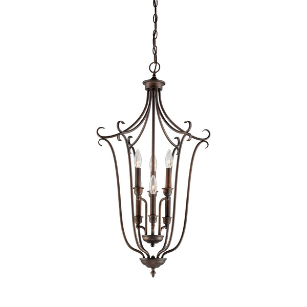 Millennium - 1336-RBZ - Six Light Pendant - Fulton - Rubbed Bronze from Lighting & Bulbs Unlimited in Charlotte, NC
