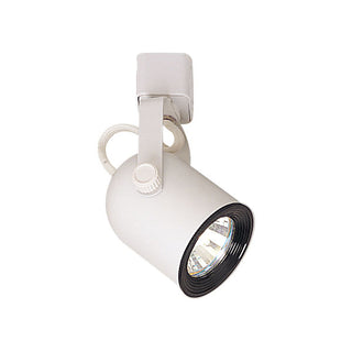 Nora Lighting - NTH-694W - Mini Baffle Round Back Cylinder Track Head, Mr16 - Track Gu10 Line Voltage - White from Lighting & Bulbs Unlimited.