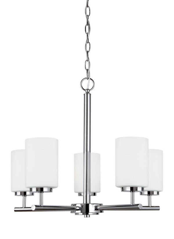 Generation Lighting - 31161-05 - Five Light Chandelier - Oslo - Chrome from Lighting & Bulbs Unlimited in Charlotte, NC