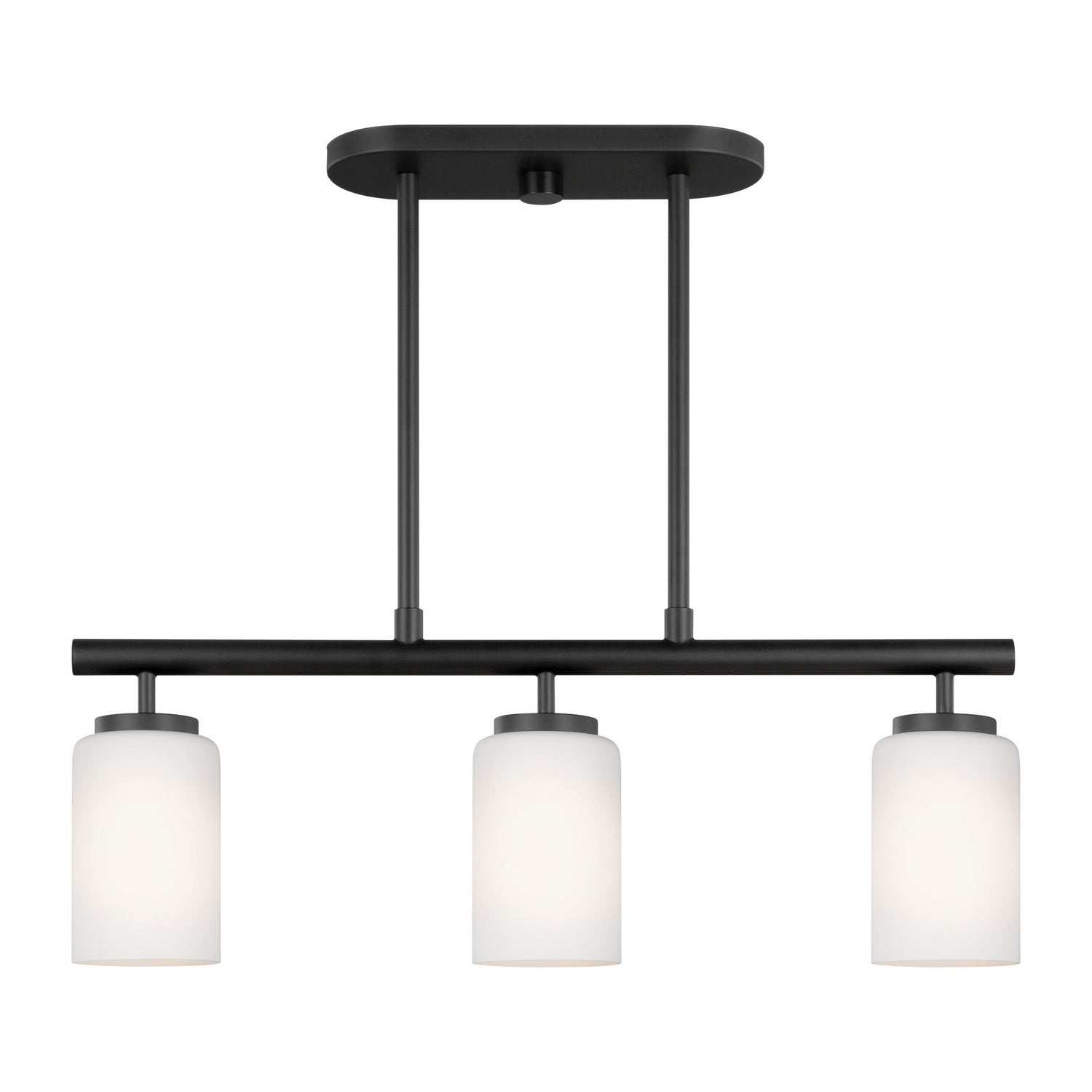 Generation Lighting - 66160-112 - Three Light Island Pendant - Oslo - Midnight Black from Lighting & Bulbs Unlimited in Charlotte, NC