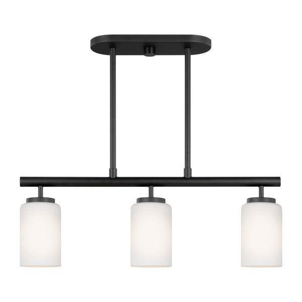 Generation Lighting - 66160-112 - Three Light Island Pendant - Oslo - Midnight Black from Lighting & Bulbs Unlimited in Charlotte, NC