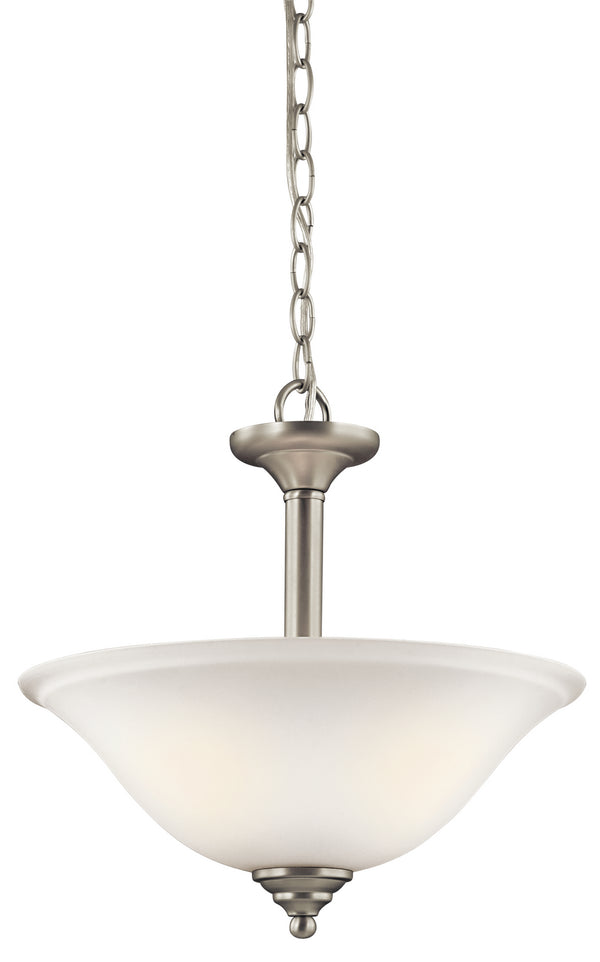 Kichler - 3694NIW - Two Light Pendant/Semi Flush Mount - Armida - Brushed Nickel from Lighting & Bulbs Unlimited in Charlotte, NC