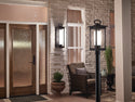 One Light Outdoor Post Mount from the South Hope Collection in Rubbed Bronze Finish by Kichler
