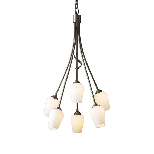 Six Light Chandelier from the Flora Collection by Hubbardton Forge
