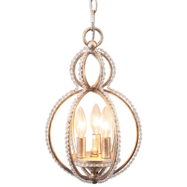 Crystorama - 6760-DT - Three Light Mini Chandelier - Garland - Distressed Twilight from Lighting & Bulbs Unlimited in Charlotte, NC