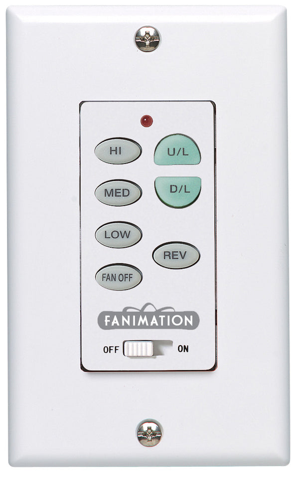 Fanimation - C23 - Wall Control - Controls - White from Lighting & Bulbs Unlimited in Charlotte, NC