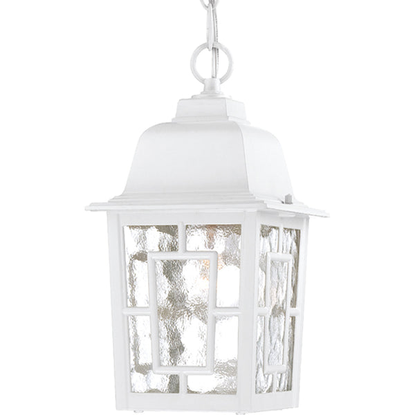 Nuvo Lighting - 60-4931 - One Light Hanging Lantern - Banyan - White from Lighting & Bulbs Unlimited in Charlotte, NC