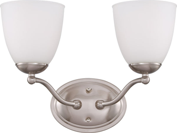 Nuvo Lighting - 60-5032 - Two Light Vanity - Patton - Brushed Nickel from Lighting & Bulbs Unlimited in Charlotte, NC
