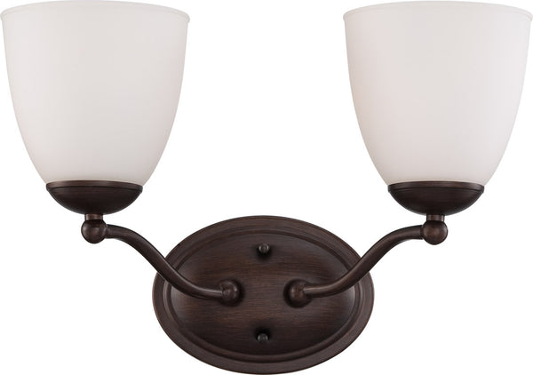 Nuvo Lighting - 60-5132 - Two Light Vanity - Patton - Prairie Bronze from Lighting & Bulbs Unlimited in Charlotte, NC