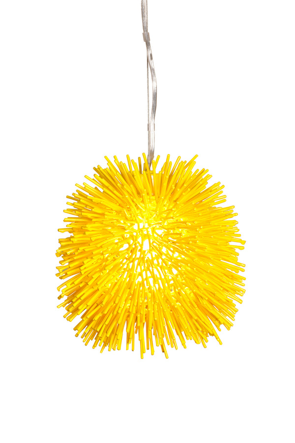 Varaluz - 169M01YE - One Light Mini Pendant - Urchin - Un-Mellow Yellow from Lighting & Bulbs Unlimited in Charlotte, NC