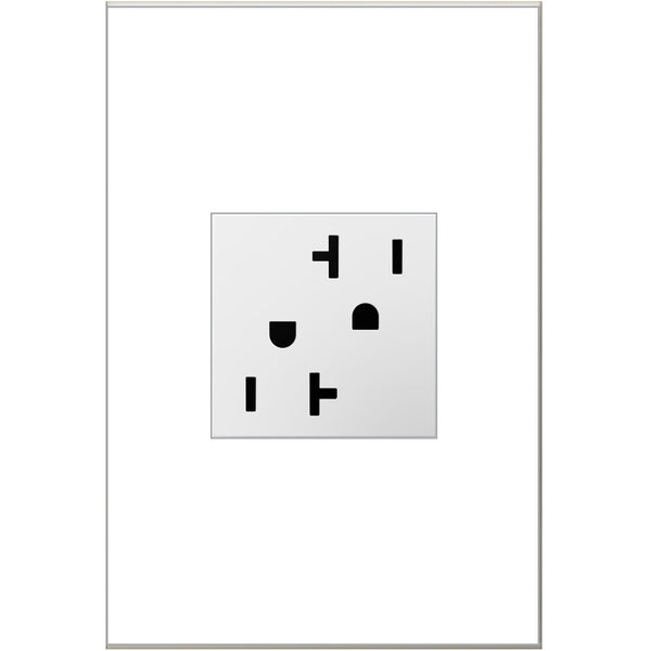 Legrand - ARTR202W4 - Tamper-Resistant Outlet - Adorne - White from Lighting & Bulbs Unlimited in Charlotte, NC