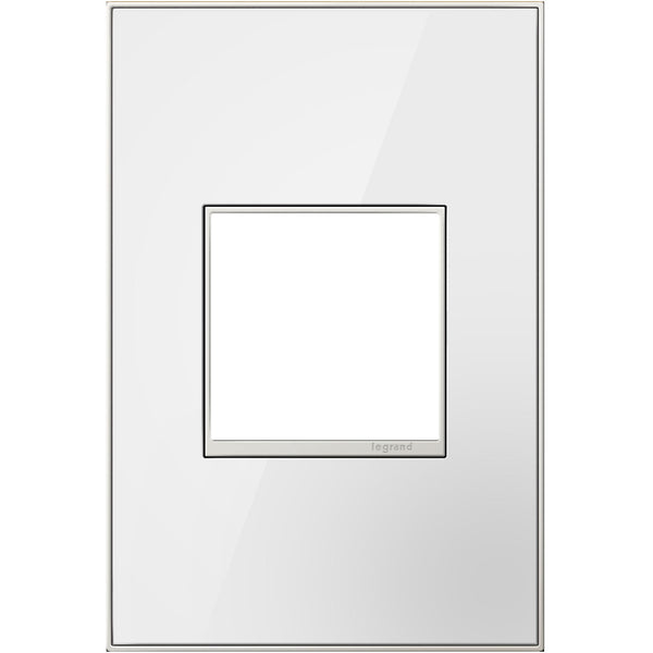 Legrand - AWM1G2MW4 - Gang Wall Plate - Adorne - Mirror White from Lighting & Bulbs Unlimited in Charlotte, NC
