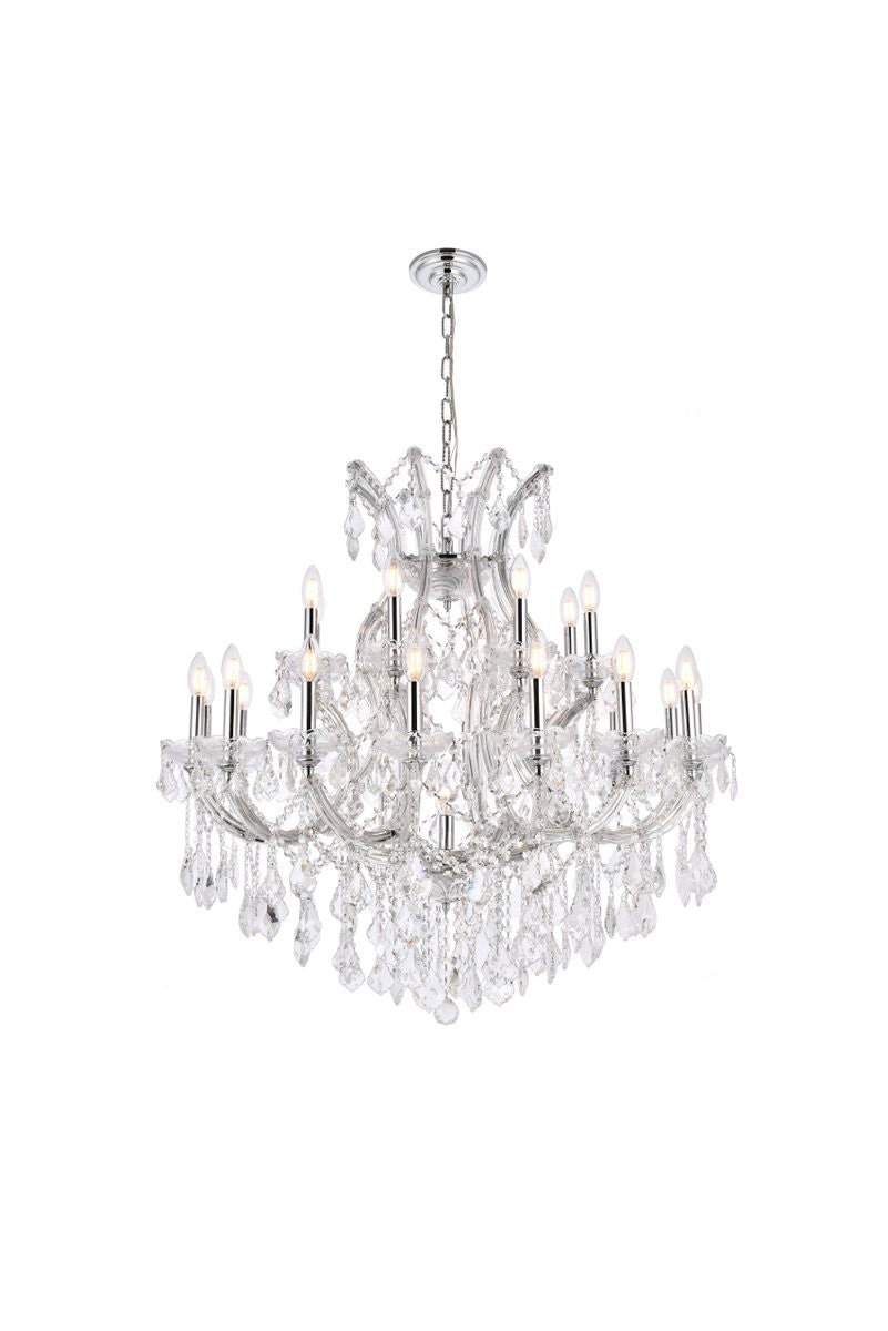 Elegant Lighting - 2800D36C/RC - 24 Light Chandelier - Maria Theresa - Chrome from Lighting & Bulbs Unlimited in Charlotte, NC