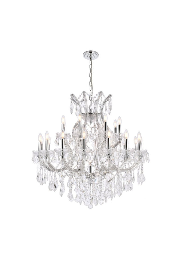 Elegant Lighting - 2800D36C/RC - 24 Light Chandelier - Maria Theresa - Chrome from Lighting & Bulbs Unlimited in Charlotte, NC