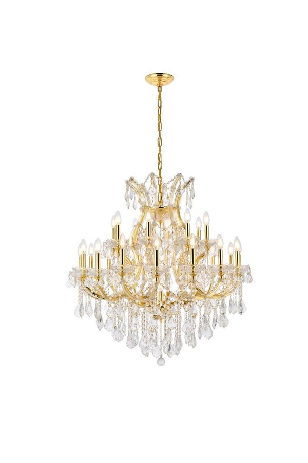 Elegant Lighting - 2800D36G/RC - 24 Light Chandelier - Maria Theresa - Gold from Lighting & Bulbs Unlimited in Charlotte, NC