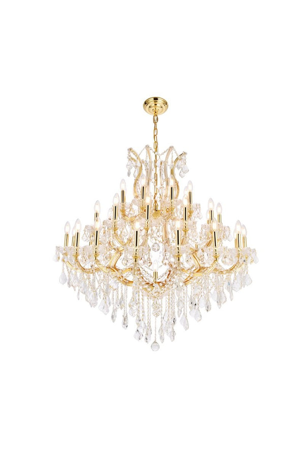 Elegant Lighting - 2800G44G/RC - 37 Light Chandelier - Maria Theresa - Gold from Lighting & Bulbs Unlimited in Charlotte, NC